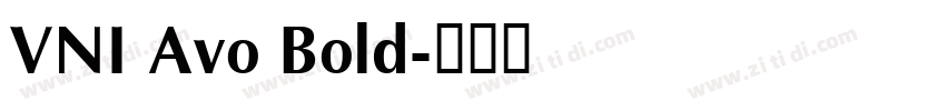 VNI Avo Bold字体转换